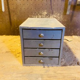 Small Metal Counter-top Storage Cabinet (Basement Workshop)