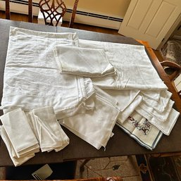 Vintage White Tablecloths, Napkins, And Other Linens (Dining Room)