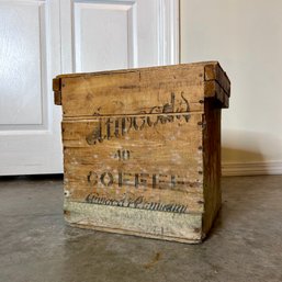 Vintage Wooden Crate Repurposed Egg Collector Crate (bsmt)