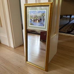 F. Glomise Designs 'Swan Boats Of Boston' Vintage Mirror  (Dining Room)