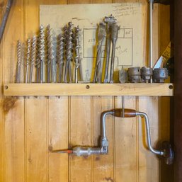 Hand Drill And Assorted Bits (Basement Workshop)
