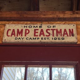 Vintage Camp Eastman Sign (Garage)