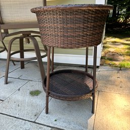 Outdoor Ice Bucket Storage Side Table (Pool)