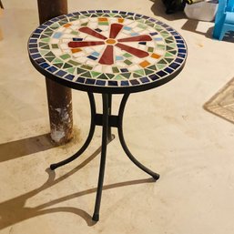 Small Outdoor Table With Mosaic Tiles  (BSMT Right Side - 47910)