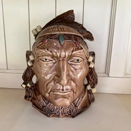 Vintage McCoy Native American Cookie Jar - See Notes (Porch)