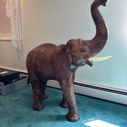 WOW! Large Leather Elephant Figure (Up1)