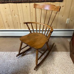 Vintage Wood Rocking Chair (BSMT)