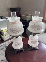 Absolutely Stunning Pair Of Vintage Lamps  (LR)