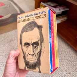 Carl Sandburg's ABRAHAM LINCOLN 3 Volume Book Set (LR)
