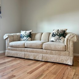 Pristine Condition SHERRILL Off White Sofa  - PICKUP BY APPT IN HAVERHILL, MA - SEE NOTES (MK)