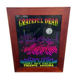 Vintage Grateful Dead First Edition Framed Poster 1994 Spring Tour Desert Sky Pavilion Phoenix, AZ (MC)