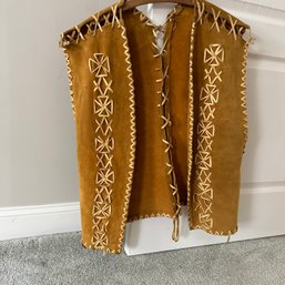 Vintage Handmade Suede Vest (UP BR1)