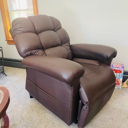 Golden Brown Leather Electric Recliner Chair 59686 (LR)