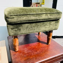 Green Upholstered Stool