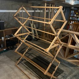 Large Wooden Drying Rack (basement)