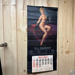 Vintage W.A. Stackpole Motor Transportation Co. 1949 Nude Pin Up Wall Calendar (BSMT)
