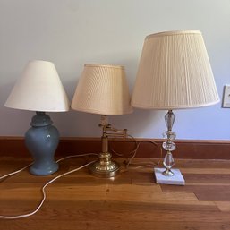 Trio Of Vintage Lamps (**60639**)(BR3)