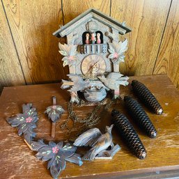 Vintage Cuckoo Clock With Dancers & Heavy Weights (MB)