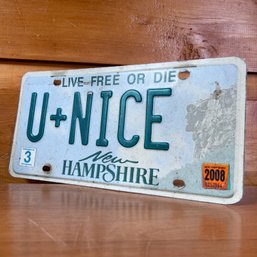 New Hampshire VANITY LICENSE PLATE (porch)