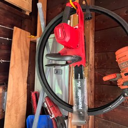 HomeLite Electric Chainsaw (garage)