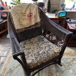 Older Vintage Wicker Rocking Chair (porch)