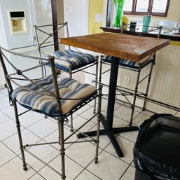 Bar Height Table With Three Chairs (Kitchen)