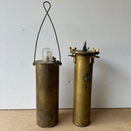 Pair Of Vintage Brass Vessels (IS)