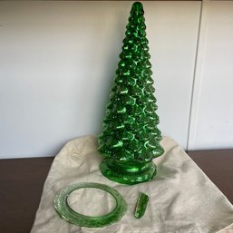 Vintage Glass Christmas Tree (As-Is) (NH)
