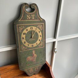 Vintage Seth Thomas Rooster Wall Clock