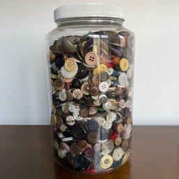Large Jar Of Vintage Buttons (NH)