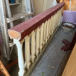 Architectural Salvage Wooden Railing (garage)