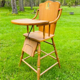 Classic Wooden Highchair In Solid Condition (BsmtEntry)
