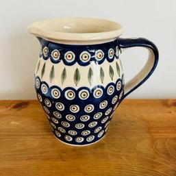 Polish Pottery Pitcher (Dining Room)