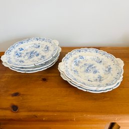 Set Of Six 'Imperial Flowers' Vintage Plates (Dining Room)