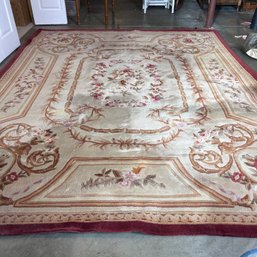 Stunning Floral Motif Area Rug ~8'x10' - See Notes (bsmt)
