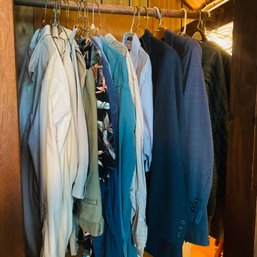 Closet Lot Of Mens Shirts, Suits & Dress Pants (MB)