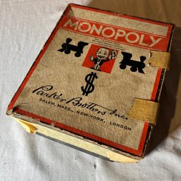 Vintage Monopoly Game With Board (attic)