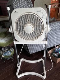 Vintage Standing And Adjustable Height Air Innovations Fan  (LR)