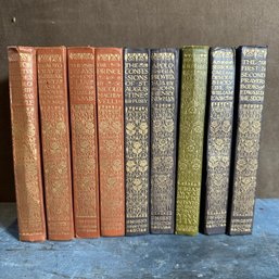 Lot Of Nine Antique Books From Dent & Sons Everyman's Library Book Set (EF) (LR3)