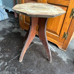 Vintage Side Table With Decorative Legs