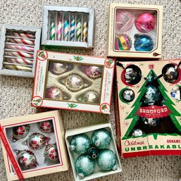 7 Boxes Of Glass Ornaments In Original Packaging (LR)