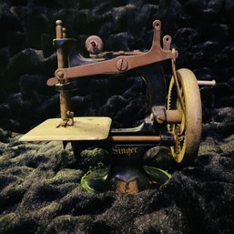 Mini Hand-Powered Singer Sewing Machine (Box 2)