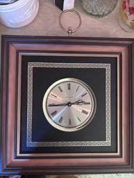 Beautiful Waltham Framed Wall Hanging Clock  (DR)