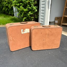 Pair Of Vintage Skyway Suitcases (Garage)