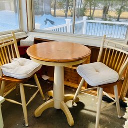 Bar Height Table With Two Chairs (Porch)