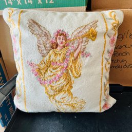Needlepoint Angel Pillow (Pod)