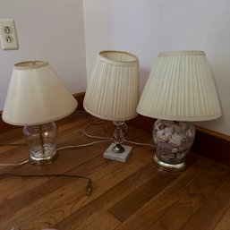 Trio Of Vintage Lamps, Some Re-Wiring Needed (BR1)