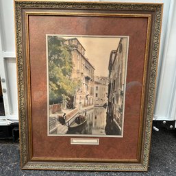 'A Canal In Venice' Framed Artwork (Garage)