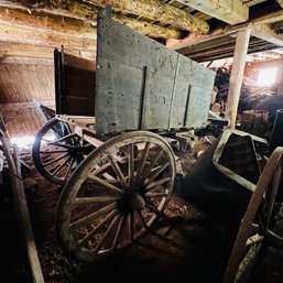 Large Old Wooden Cart (Barn, Lower Level)