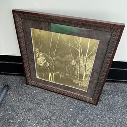 Framed Gold Tree Art (Garage)